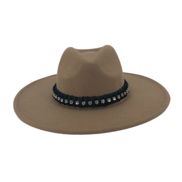 Glitzy Bella Tan Wool Cowboy Hat | Perfect for All Seasons main image 5